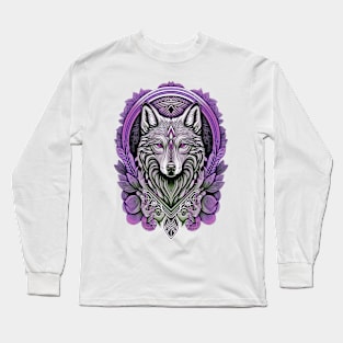 Shrine of the Spirit Wolf Long Sleeve T-Shirt